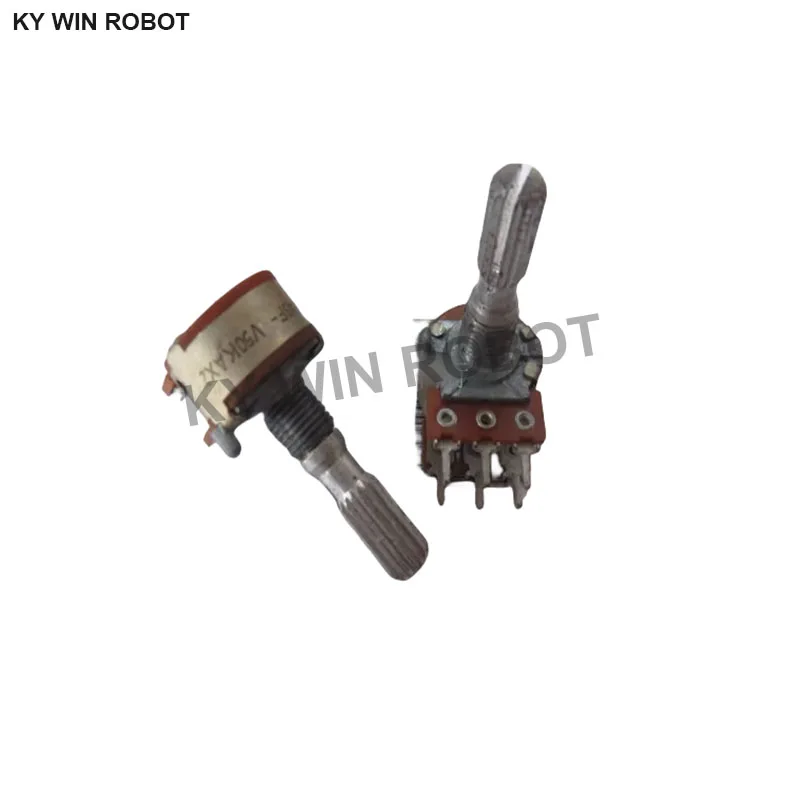 2pcs/lots A50KX2 Imported Taiwan 16 type audiophile volume amplifier sound potentiometer shank length 25MM