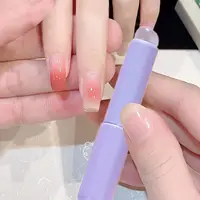 Nail Art Silicone Applicator Sticks Nail Brush Reusable Lip Brushes for Gel Nails Portable Applicator Stick DIY Manicure Tools 2