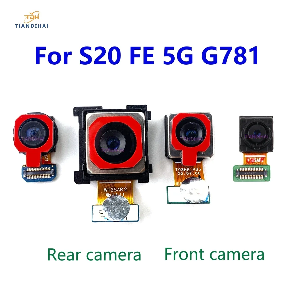 

Передняя Задняя камера для Samsung Galaxy S20 FE 5G S20FE G781 G781B, модуль камеры заднего вида для селфи, запасные части, гибкий кабель
