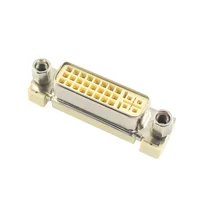 DVI 24+5 Pin Female Straight Solder 180 Degree PCB Mount Type Jack Socket Connector Adapter 1