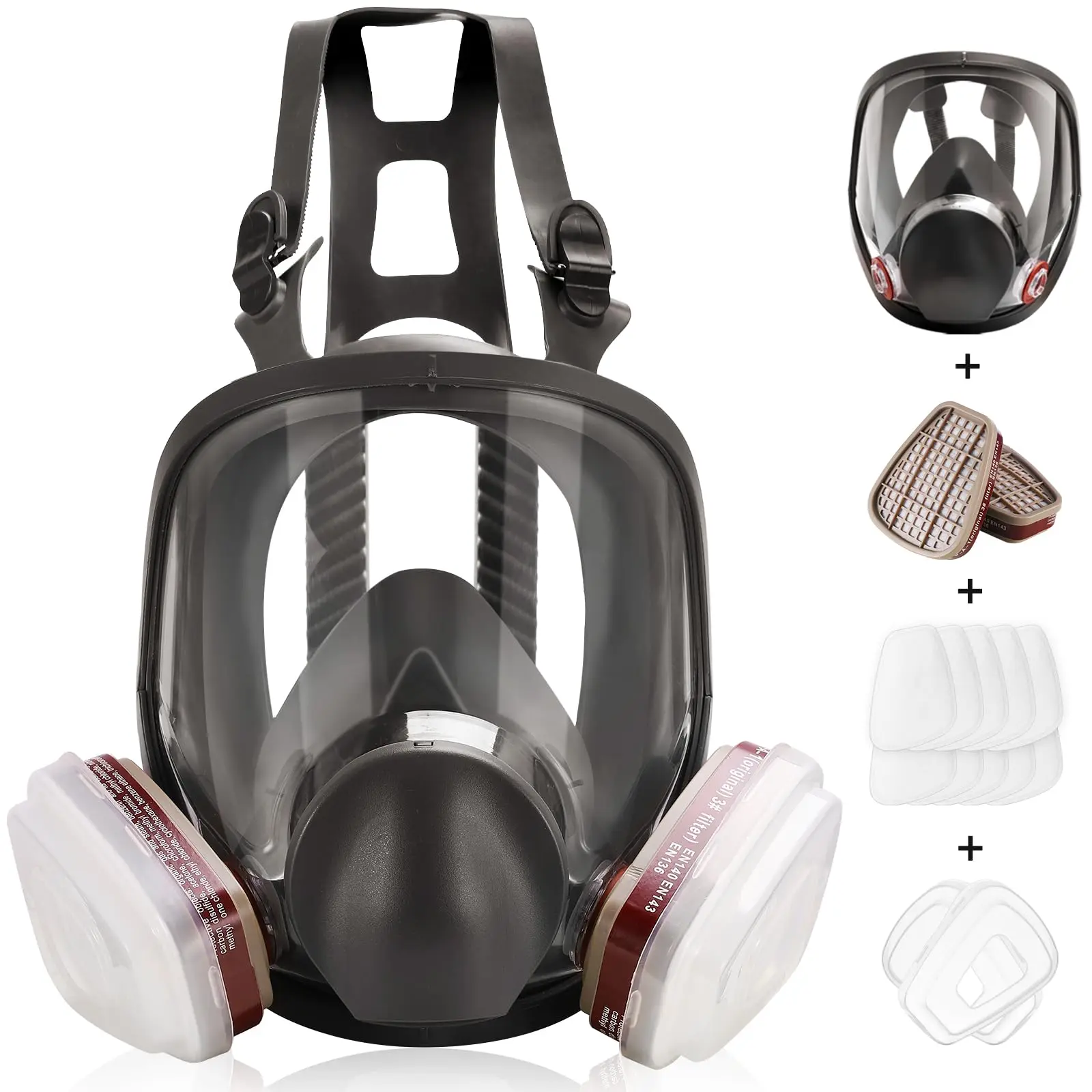 Anti-Fog 6800 Gas Mask Painting Spraying Respirator Safety Filter Full Face Formaldehyde Protection Respirator Paint Pesticide gas mask gas respirator face respirator