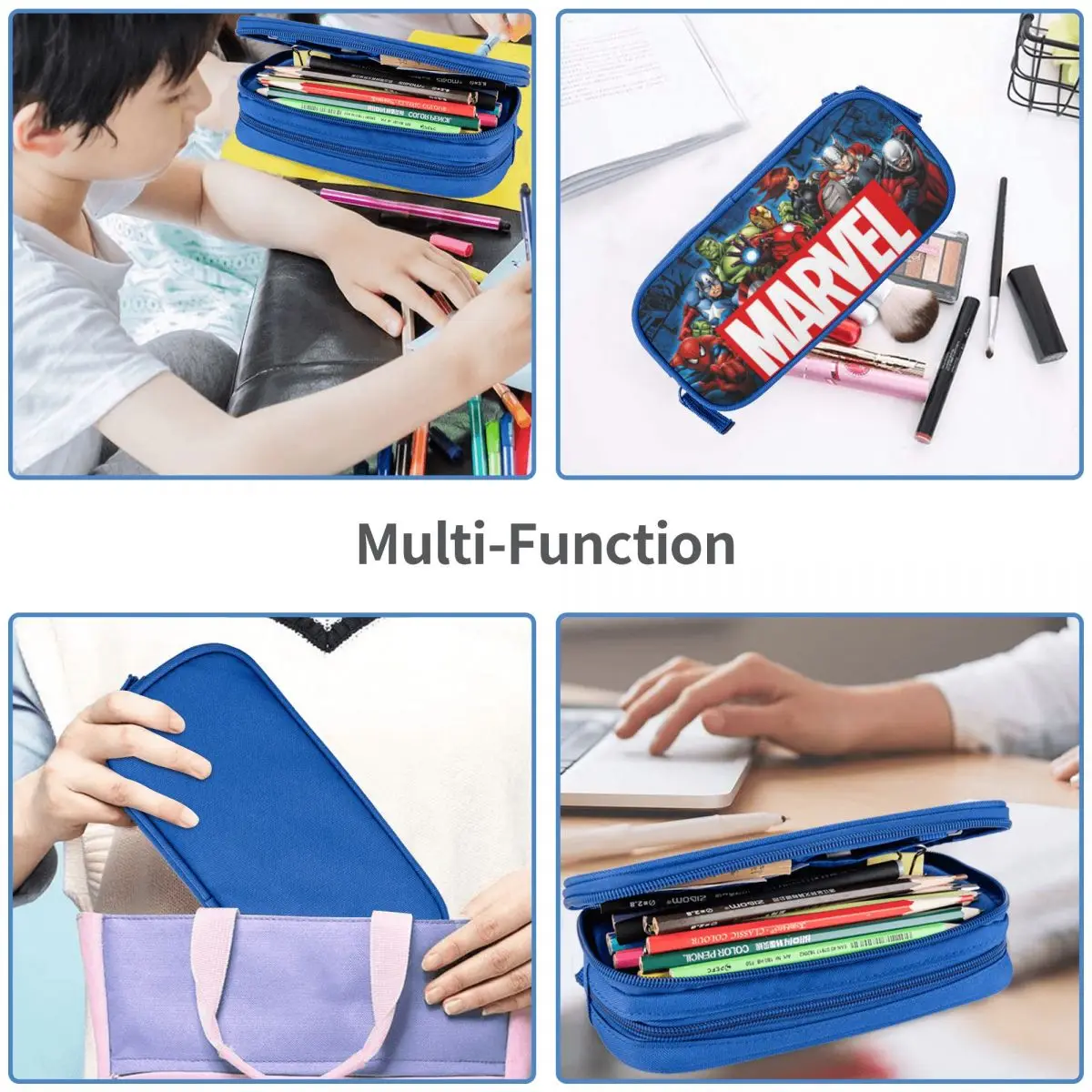 Comics Characters Pencil Case Pen Holder Bags Storage School Supplies Cosmetic pencil cases,stationery box,pen storage bag,pencil holder