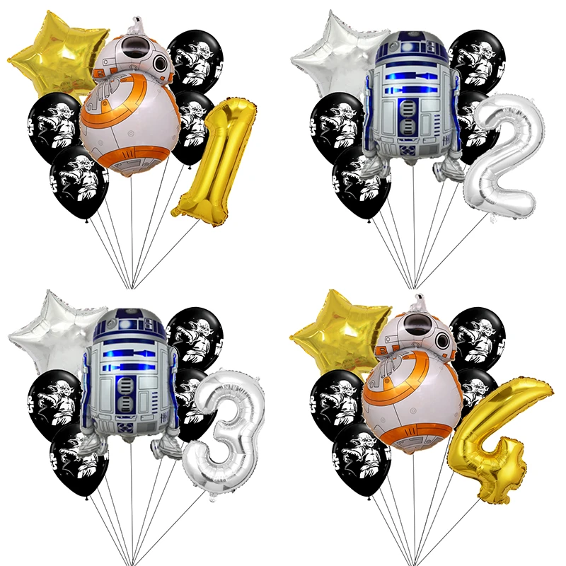 overdrijving Evolueren heks 1set star wars ballonnen star wars verjaardagsfeestje decoratie meester  yoda robot ballon baby shower levert kinderen speelgoed luchtglobos| | -  AliExpress