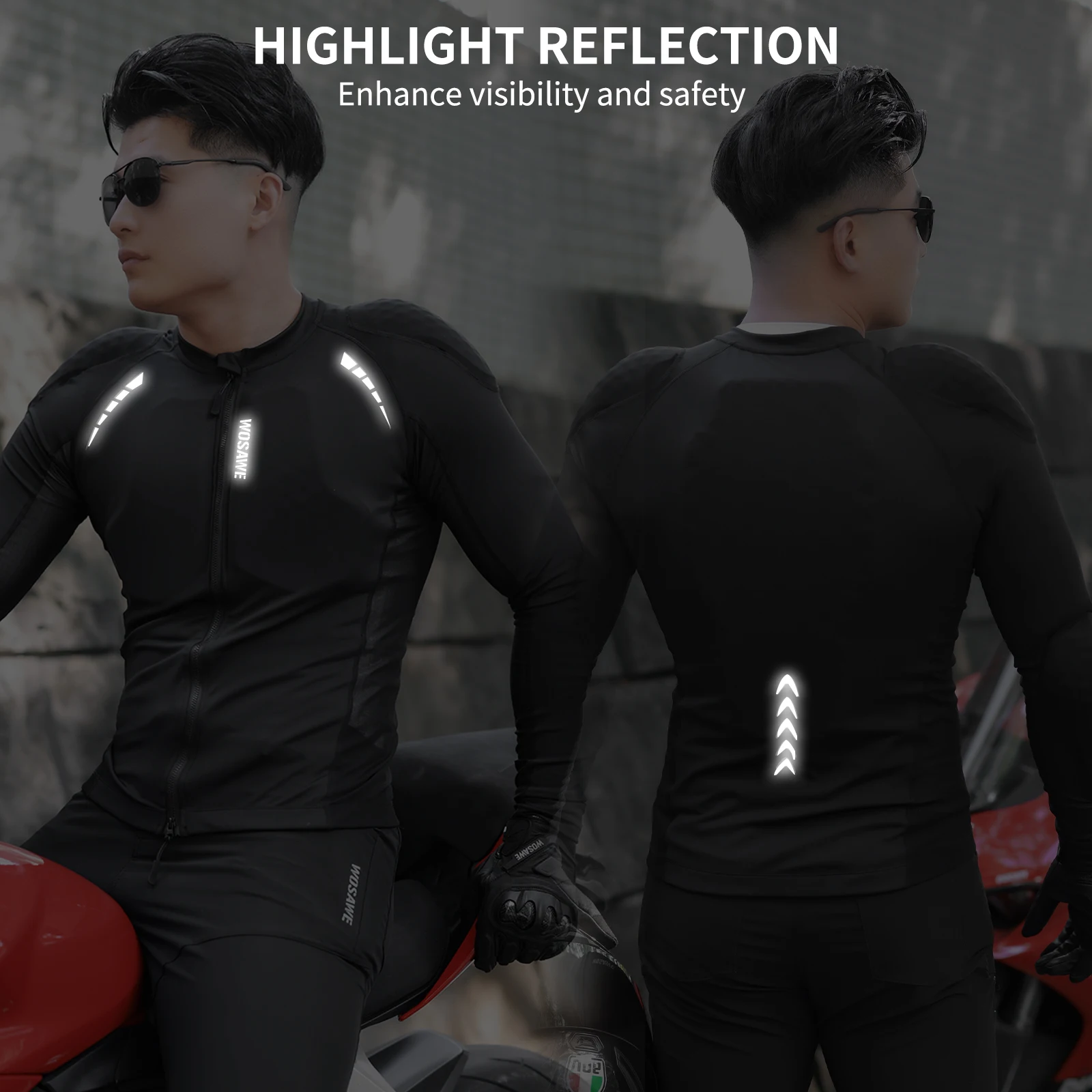 Motorcycle Jackets Full Body Armor Protection Jacket for Motorbike Racing Lightweight Soft Motocross Clothing CE Certification
