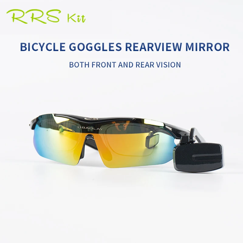 Rrskit Bicycle Goggles Rearview Mirror Cycling Sun Glasses