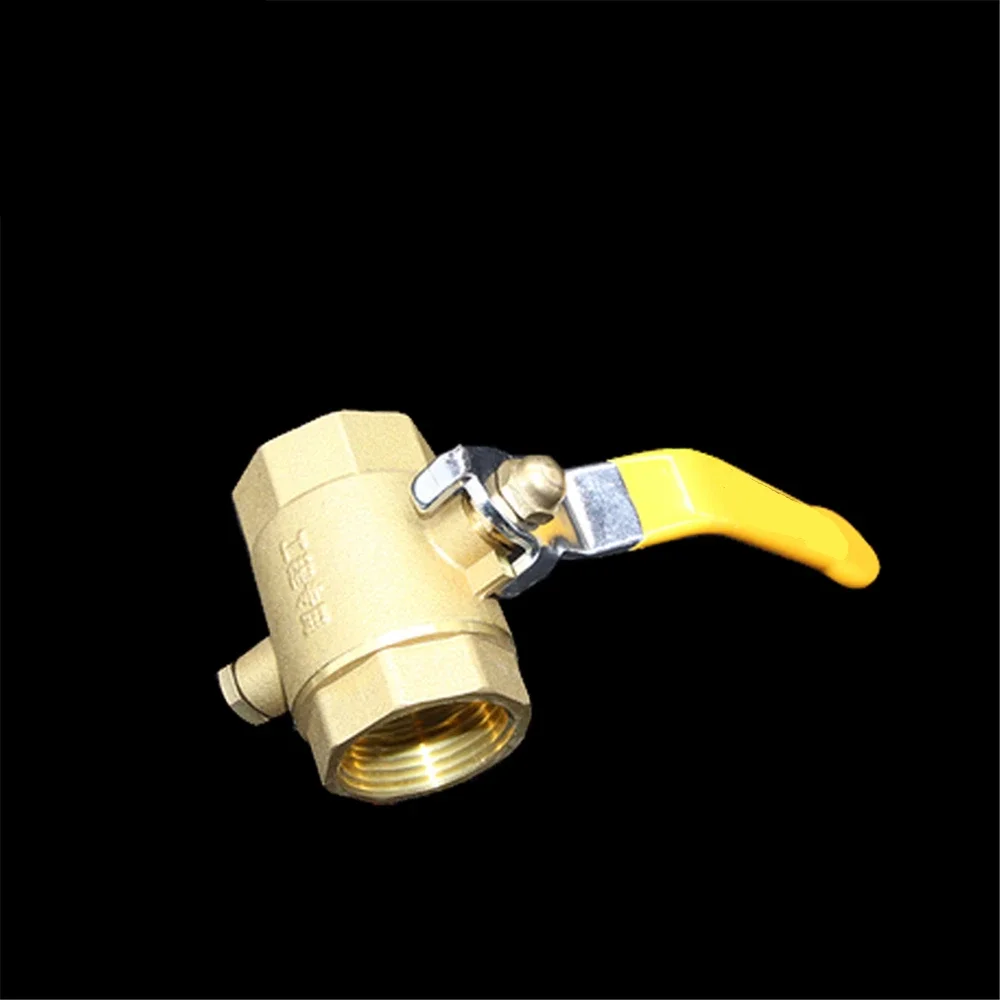 Thick Brass Temperature Measuring Ball Valve Temperature Measuring Valve 4 points 6 points Special Ball For Heating