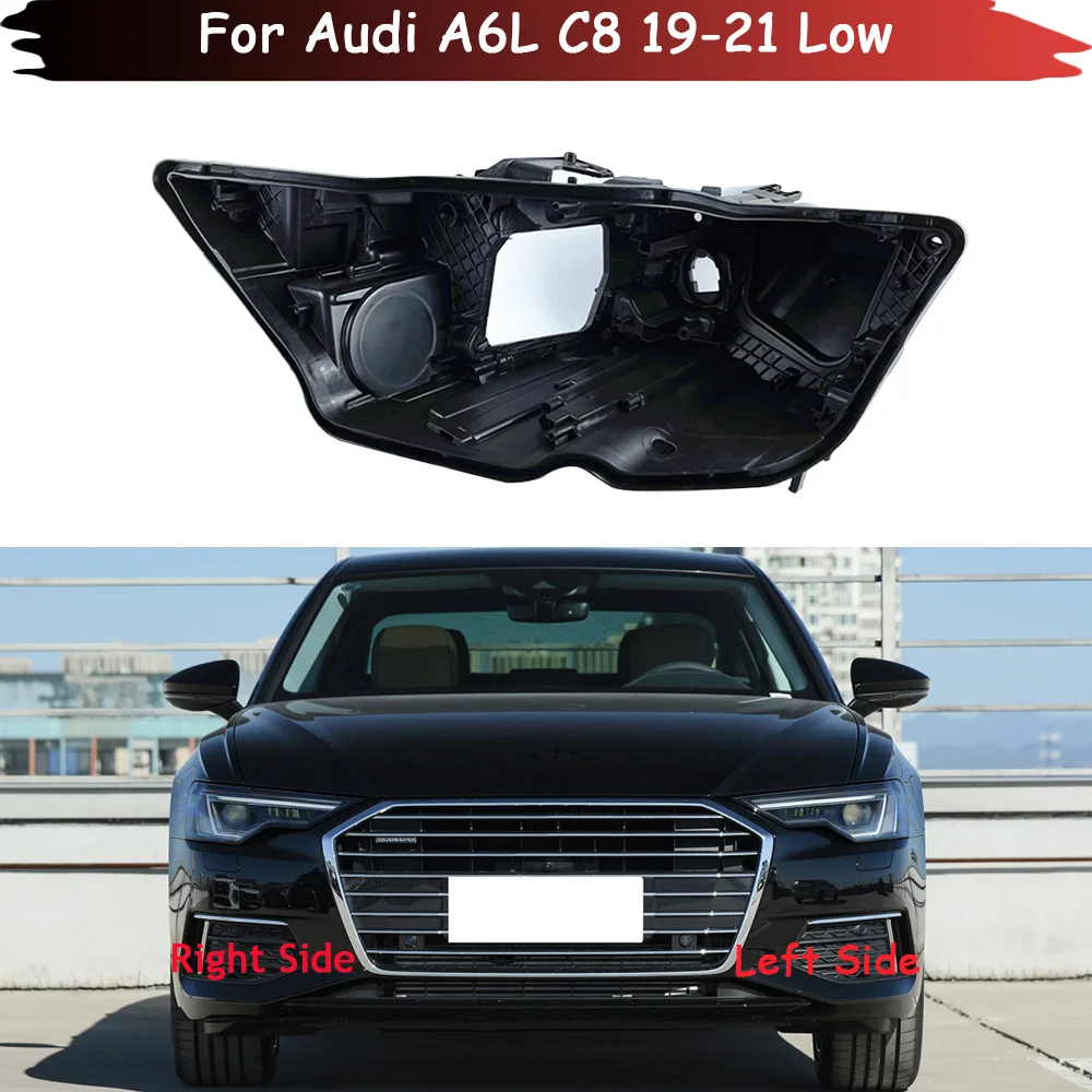 

Headlight Base For Audi A6L C8 2019 2020 2021 Low Headlamp House Car Rear Base Front Auto Headlight Back House Head Lamp Shell