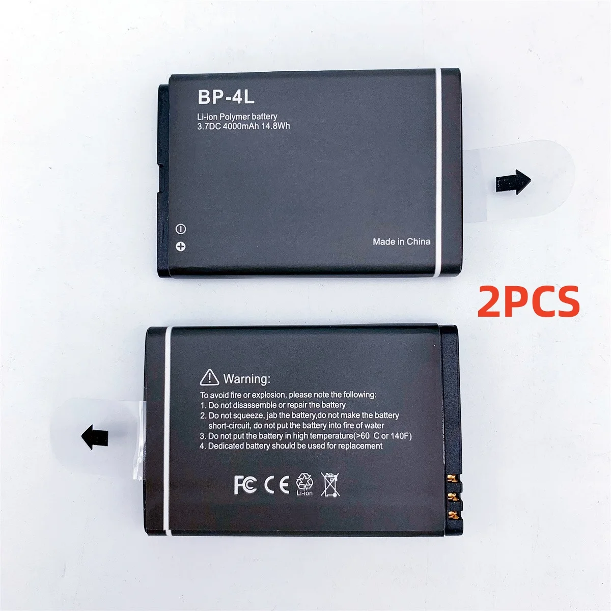 

2Pcs Battery BP-4L MG-4LH for South GNSS GPS CHC Unistrong RTK GPS Battery 3.7V 4000mAh Battery BP-4L