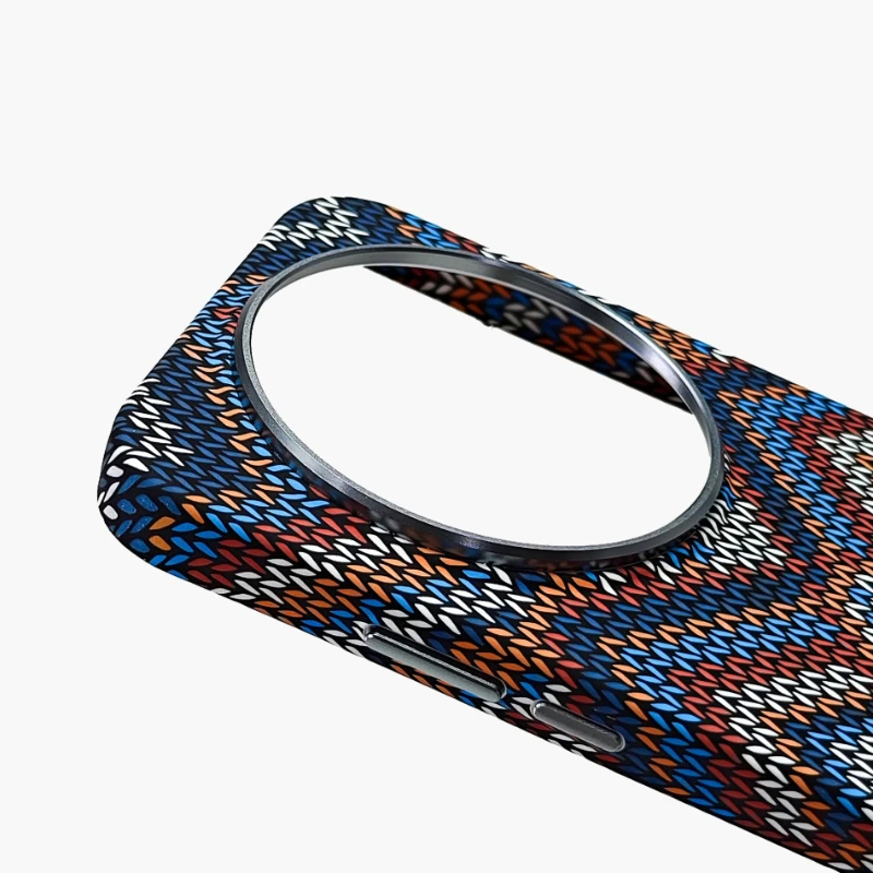 Premium Carbon Fiber Kevlar Phone Case with Magnetic Wireless Charging Compatibility
