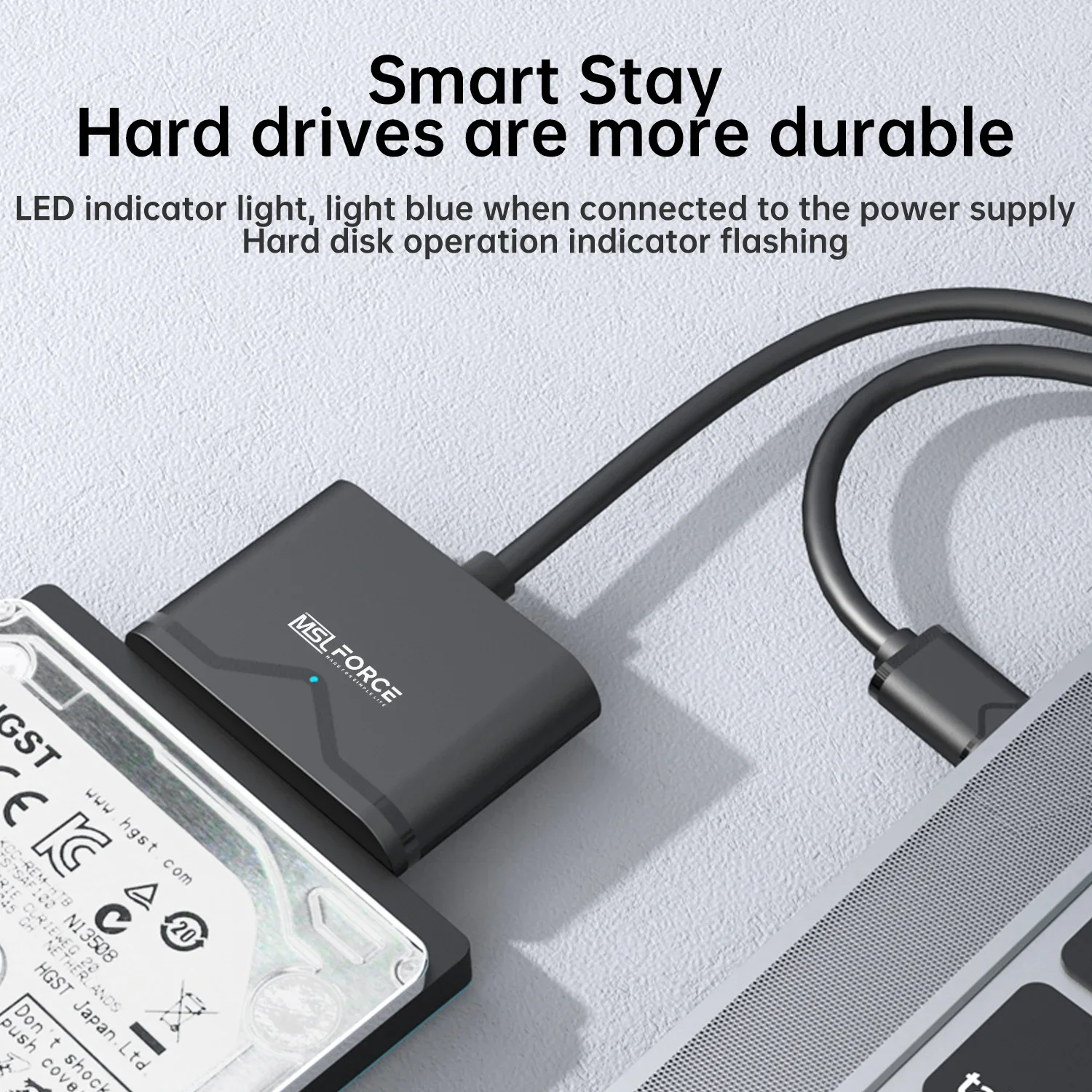MSLFORCE USB to SATA 3 ̺, Sata to USB 3.0 , 5 Gbps , 2.5/3.5In  SSD HDD ϵ ̺, 3.5 Sata to USB ̺