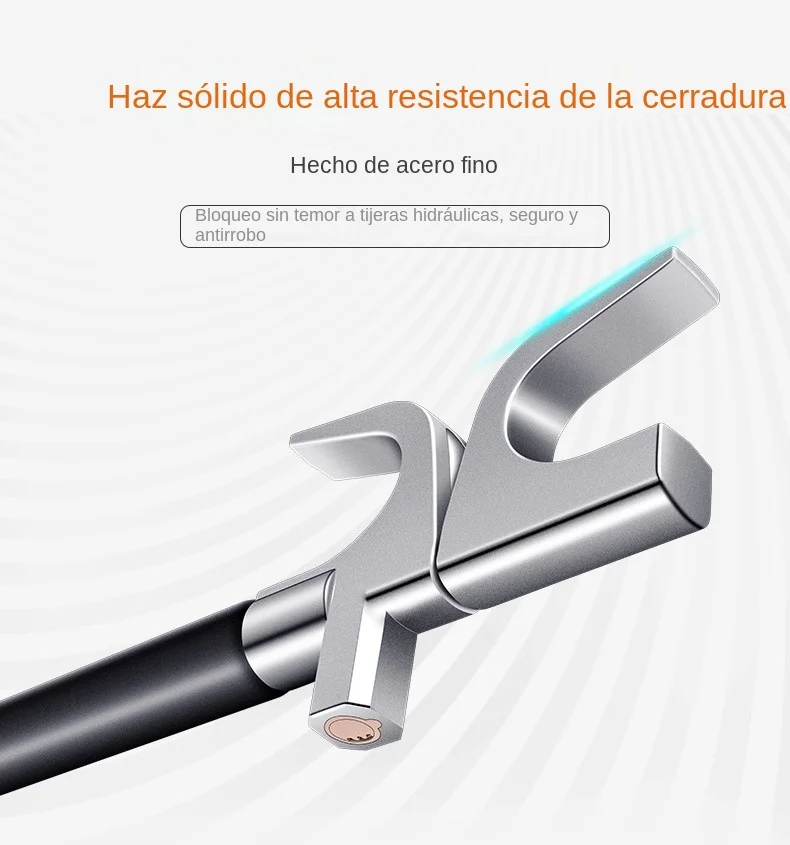 Dispositivo antirrobo de bloqueo de volante de coche, ajuste Universal, abrazadera de longitud ajustable, Gancho Doble, 