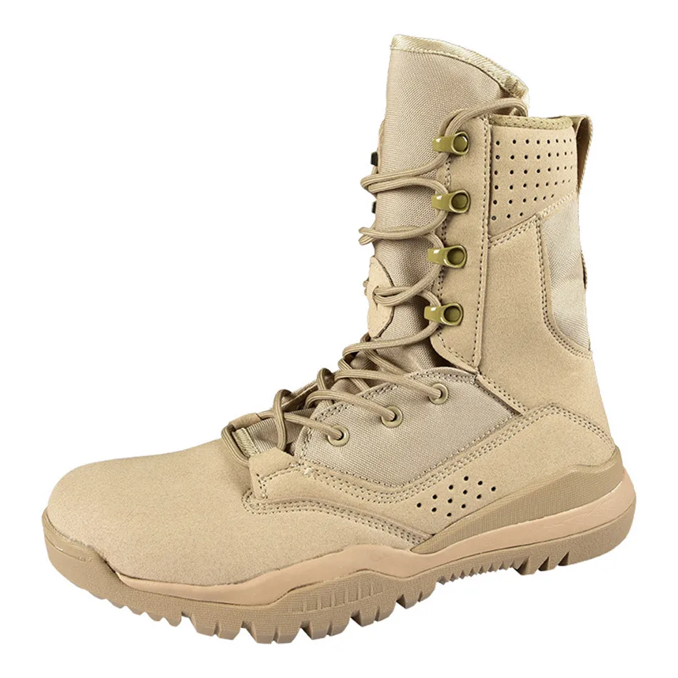 

Tactical Military Boots Hiking Running Training Shoes Desert Combat Boots Lightweight Wear-resistant Breathable Outdoor Shoes