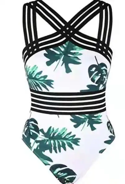 bikini shorts set Women's One Piece Swimwear Front Crossover Swimsuits Hollow Bathing Suits Monokinis 2022 New Push Up Beachwear Swimming Suit sport bikini set Bikini Sets