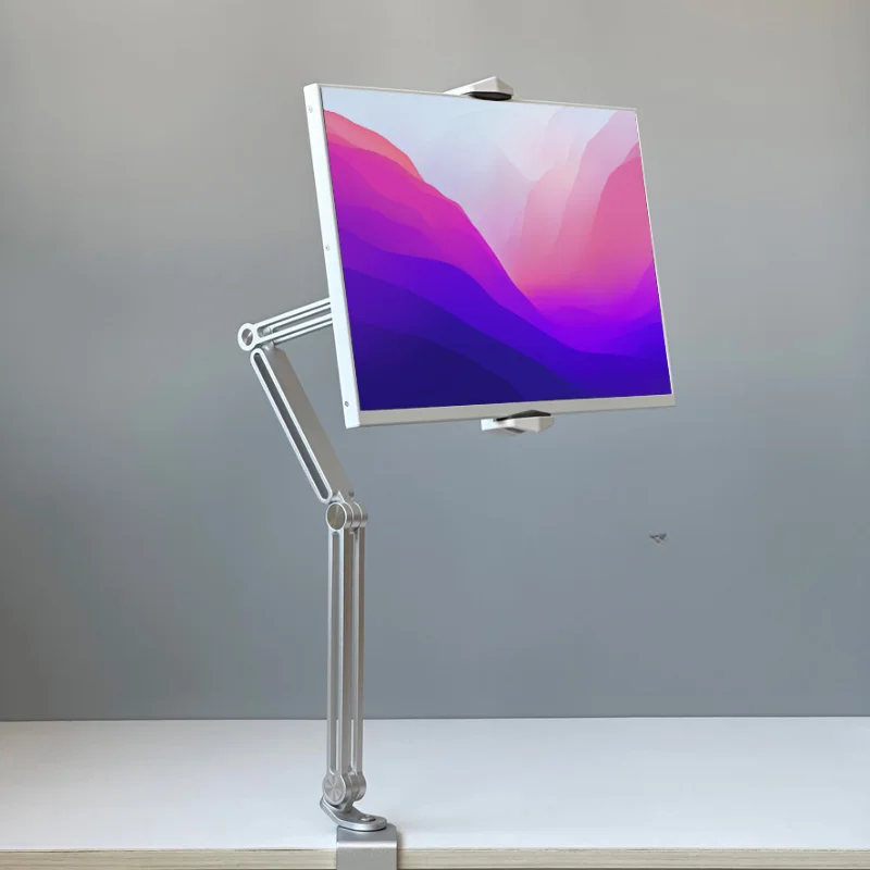 Alumínio Dobrável Vesa Desk Stand Suporte do Monitor Portátil Gaming Live Streaming 13.3 15.6 17.3 - Imagem 3