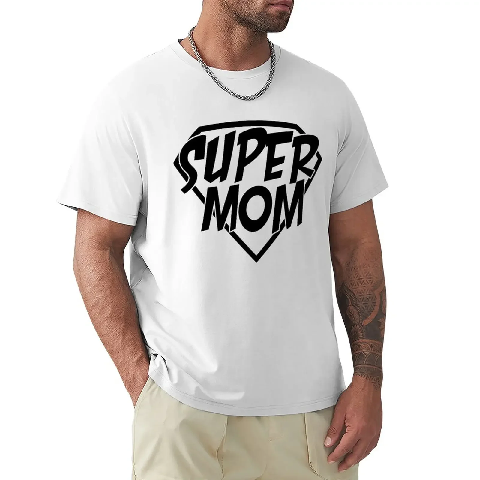 

Super mom T-shirt T-Shirt aesthetic clothes funnys for a boy men workout shirt new edition summer clothes t shirt men