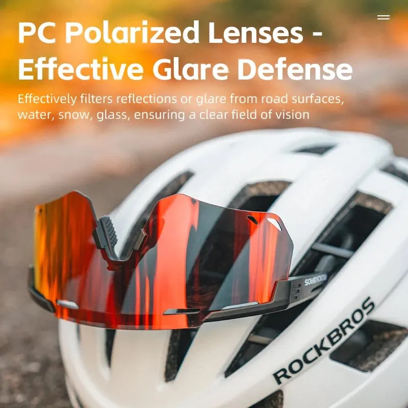 ROCKBROS Cycling Glasses MTB Road Bike Eyewear Driving Golf Goggles Protection Sports UV400 Sunglasses Polarized/Photochromic