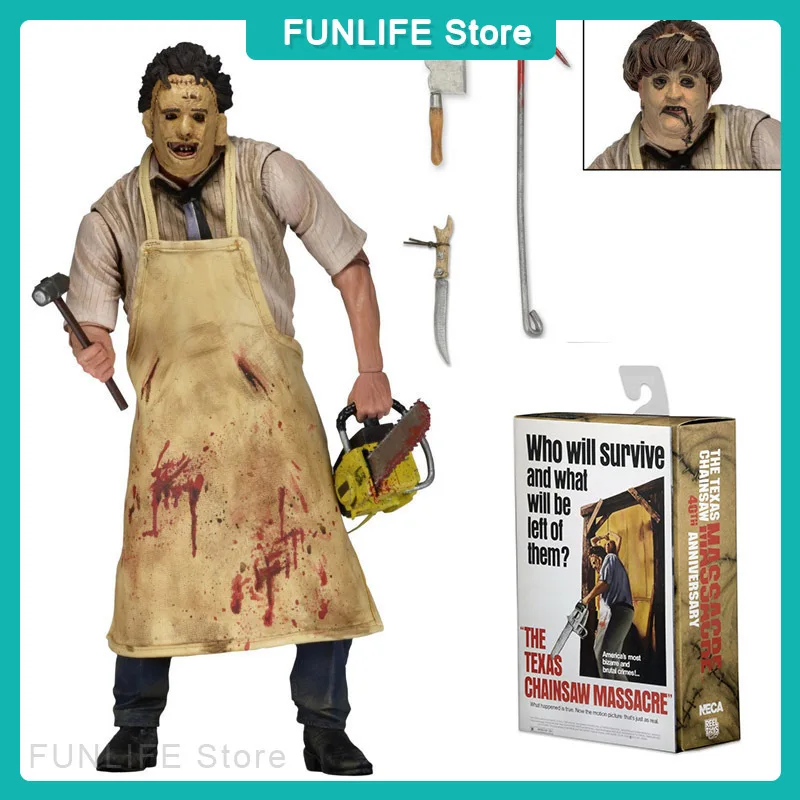 NECA テキサスチェーンソー　レザーフェイス 新しい50周年記念テキサス・チェーンソー・マサカーのレザーフェイスを