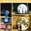 Blow Up Giant Inflatable Moon With Built in LED Lights Airtight PVC Planet Balloon Earth Balloon For Festival Decoration 6