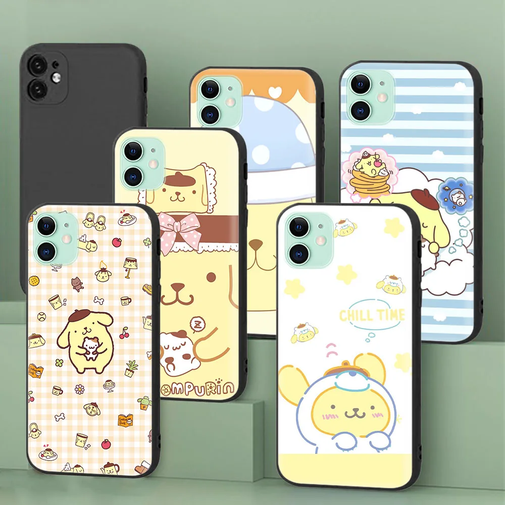 Custodia Protettiva Nera Per Oppo Reno 5 5F Uae 5K 5Z Lite 6 6Z Pro Plus Pompurin