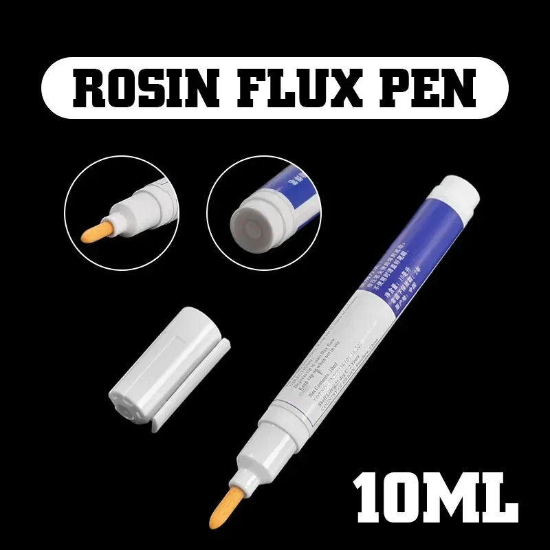 10ml Soldering Rosin Flux Pen Low-Solid No-clean DIY Solder Power Cleaning-free Welding Pen For Soldering Solar Panel Welding soldering flux pen