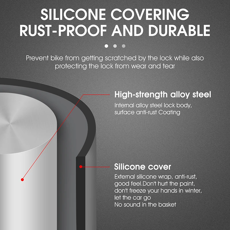 WEST BIKING MTB Road Bike Motorcycle U Lock Heavy Duty Anti-Theft E-Bike Padlock High Security Door Lock Bicycle Accessories