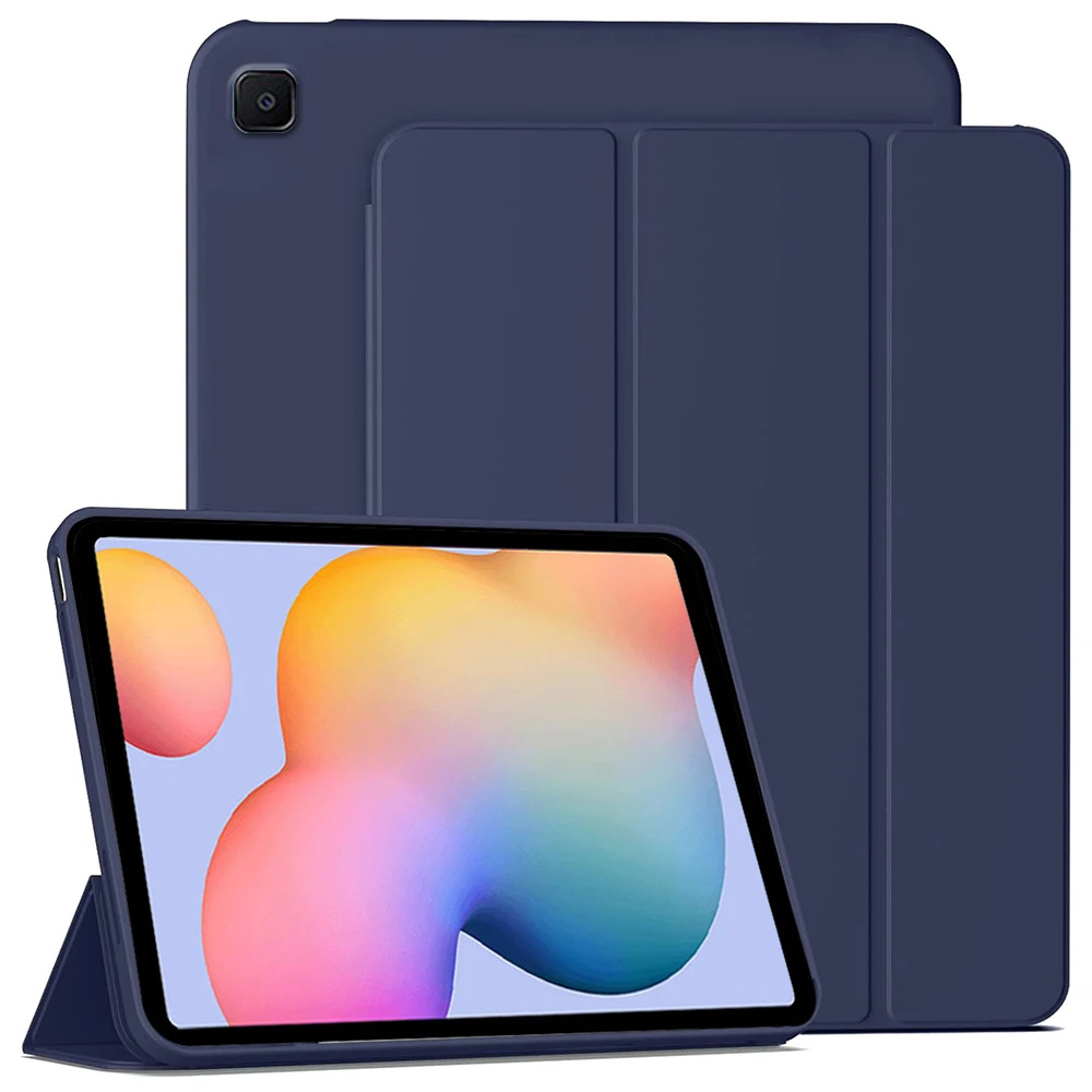 Ultra-Slim Shockproof Tablet Case with Auto Wake/Sleep & Foldable Design in Soft TPU Material