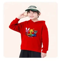 Sweat à capuche Incredibox Sprunki Game pour enfants, pull noir pour garçons et filles, ensemble haut + pantalon, manteau décontracté à la mode pour enfants de 2 à 12 ans 6