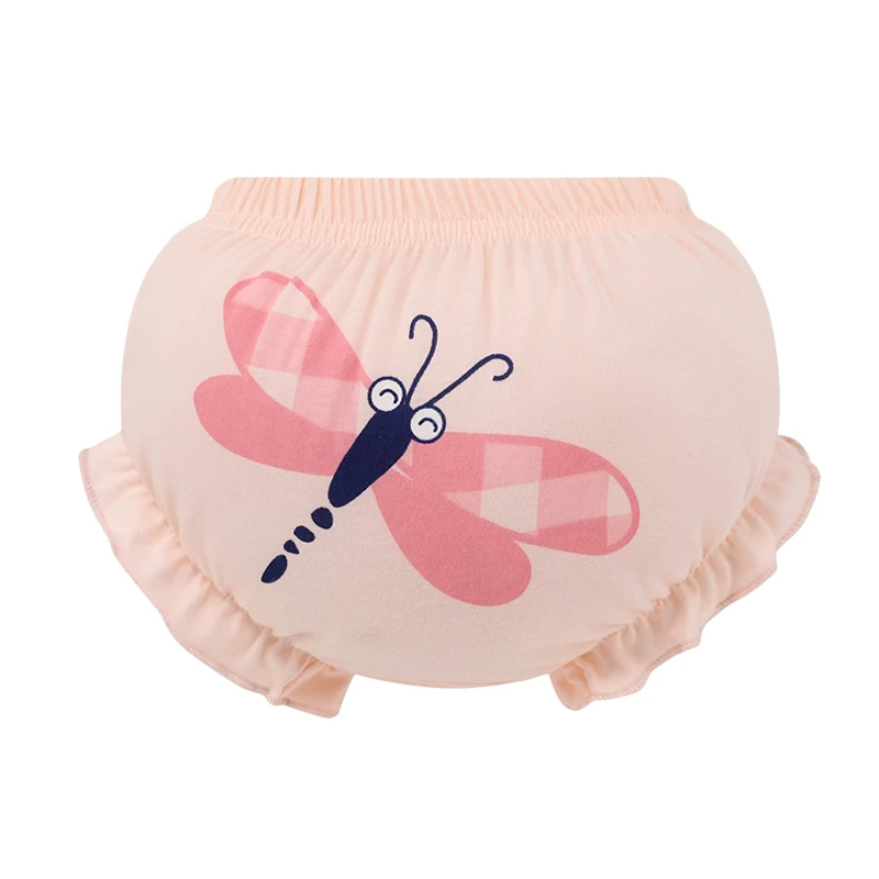 Cotton Baby Panties Kids Girl Infant Newborn Wear Outside Fashion Shorts Bow Underpants For Children Soft Briefs 3 Piece/Lot baby cotton panties