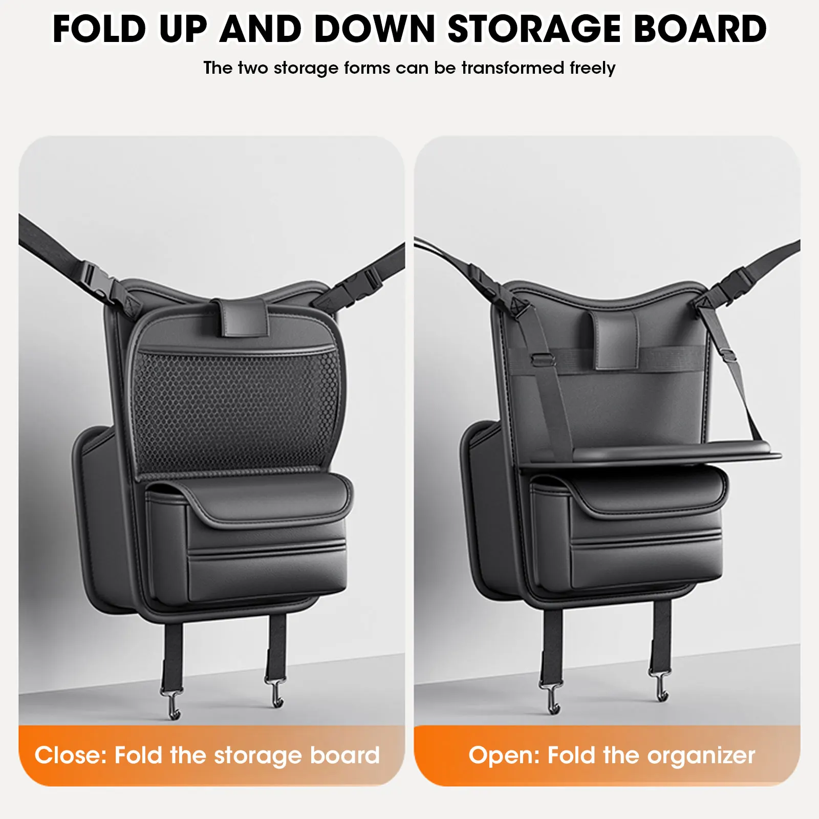 Portaborse per Auto, portaborse a rete per Organizer IN rete per Auto/porta libri/telefono, portafazzoletti 3-IN-1 organizzatori per interni Auto - immagine 6
