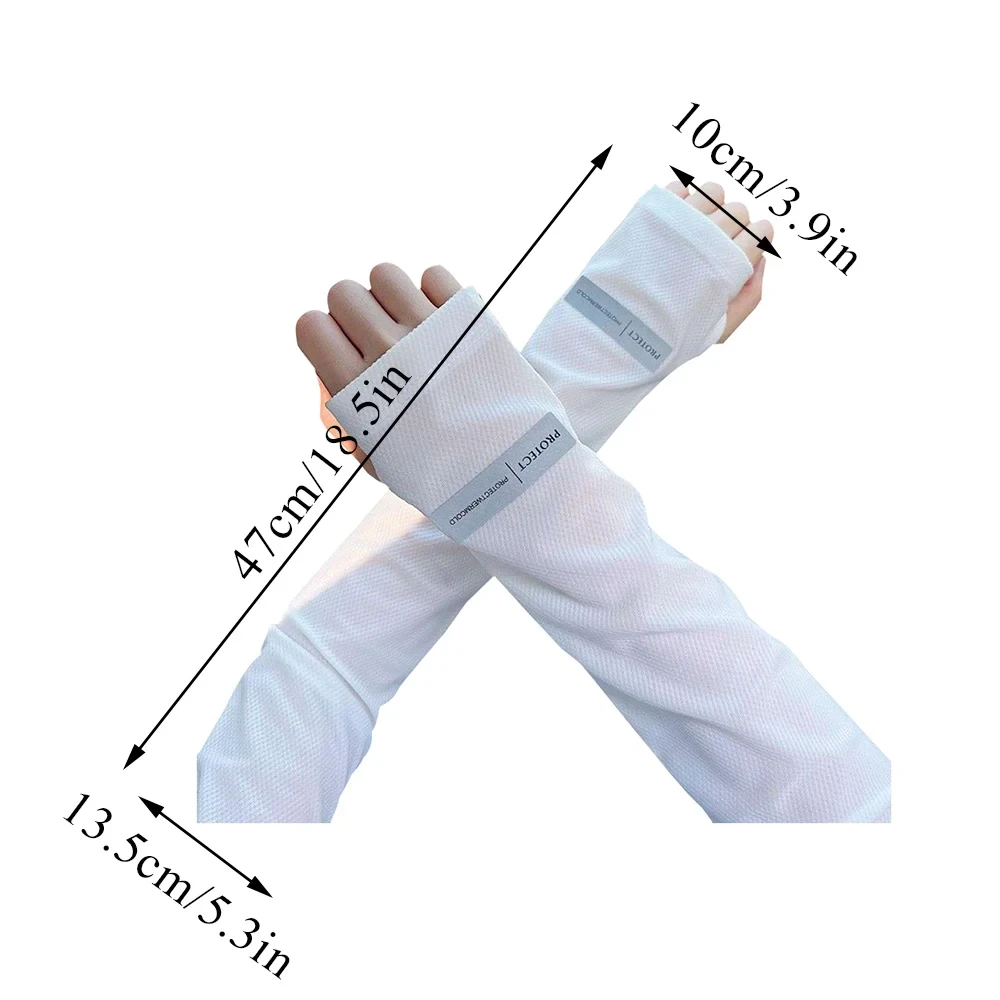 Sunscreen Arm Sleeves UV Protection Ice Sleeves Summer Sun Protection Outdoor Cycling Driving Sweat Absorbent