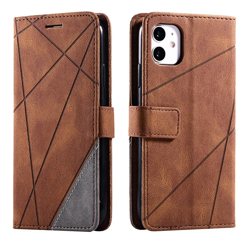Luxurious Leather Wallet Case with Card Slot and Magnetic Flip Stand