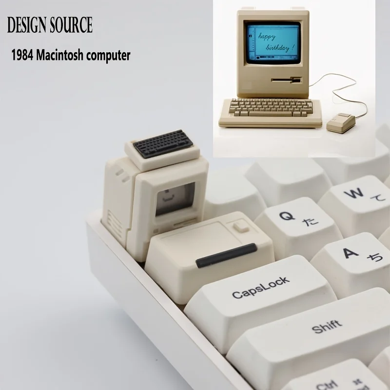 2PC ノスタルジックなミニ Macintosh キーキャップクラシックレトロ
