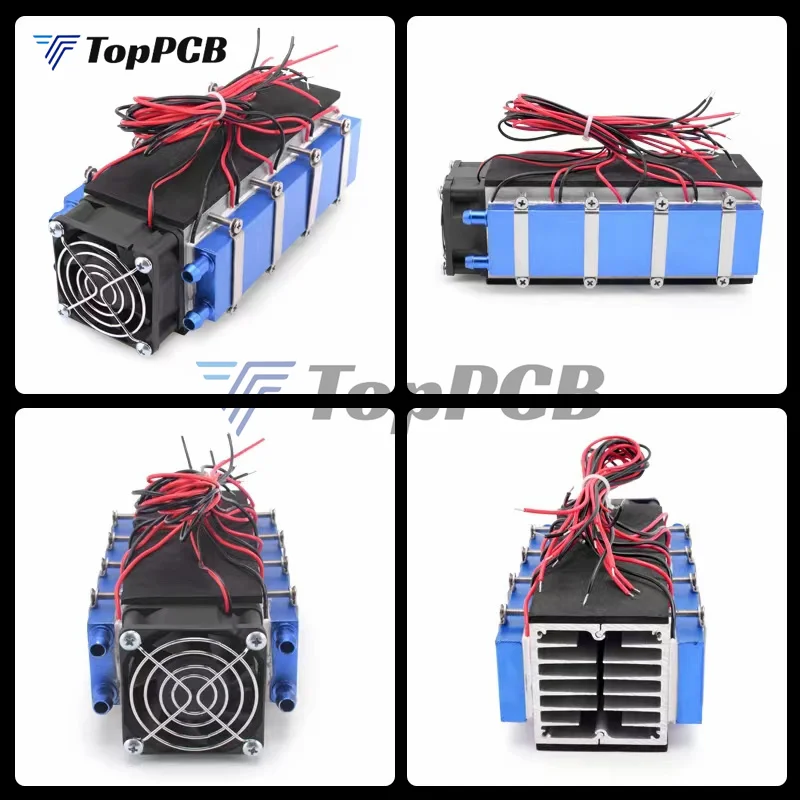 Raffreddatore Termoelettrico a Semiconduttore 12V 576W con 8 Chip, Radiatore di Raffreddamento Elettronico Peltier, Condizionatore d'Aria, Refrigeratore - immagine 5