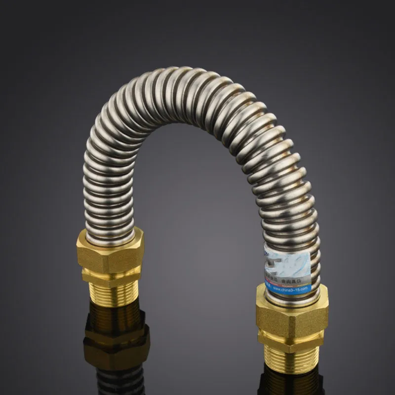 1/2 3/4 di collegamento in rame flessibile ondulato tubi di Acqua calda e  fredda 304 acciaio inox tubi raccordi per Tubo di Alimentazione di metallo  di alta qualità - AliExpress