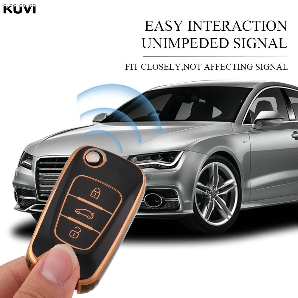 Key Case Cover For KIA Sportage Rio 3 Soul Optima Ceed Pro K5 K2 Pride For Hyundai i20 i30 ix20 ix25 ix35 Elantra Accent