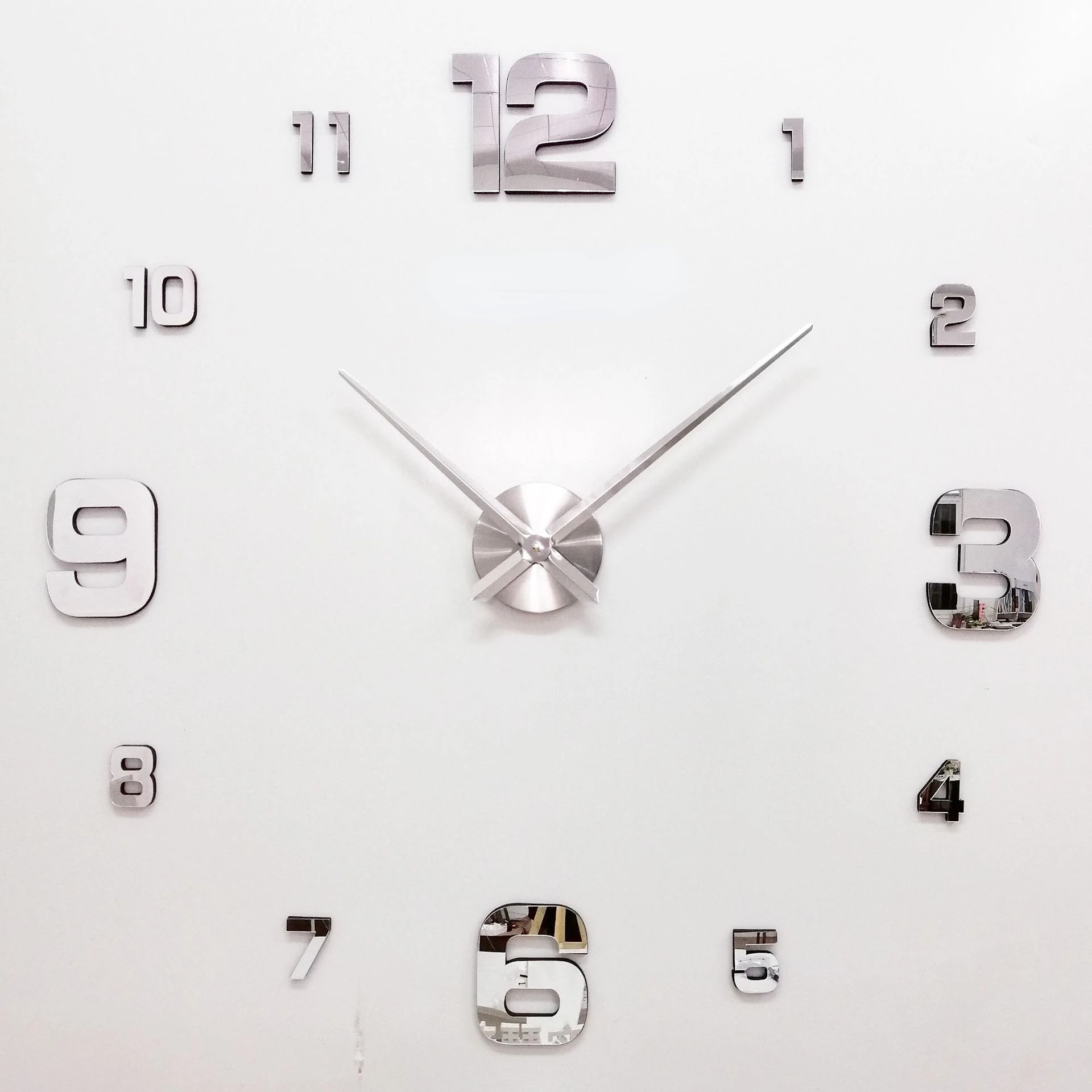 Wall Clock Modern Design Large Wall Clock 3D DIY Quartz Clocks Fashion Watches Acrylic Mirror Stickers Living Room Home Decor Horloge