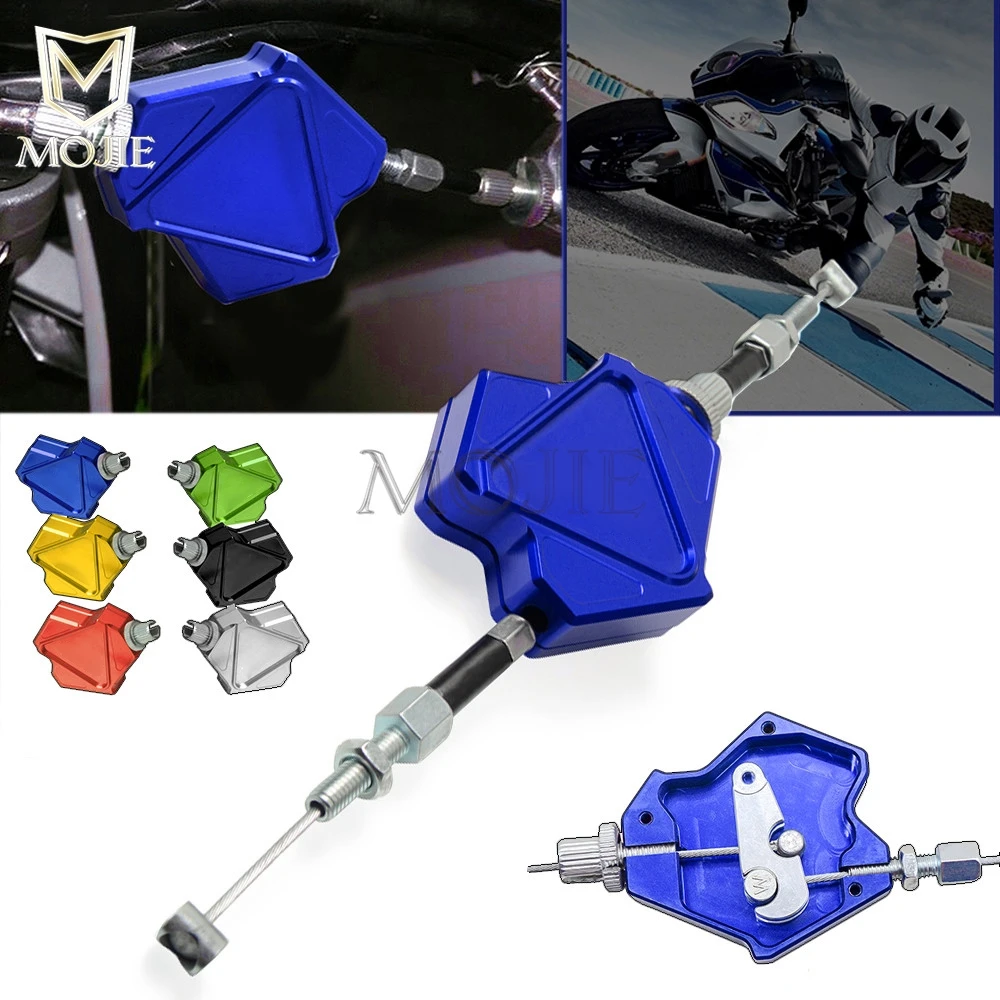 Motorcycle CNC Aluminum Stunt Clutch Lever Easy Pull Cable System For YAMAHA YZ 65 80 85 125 250 426 450 F X FX 250F 426F 450F