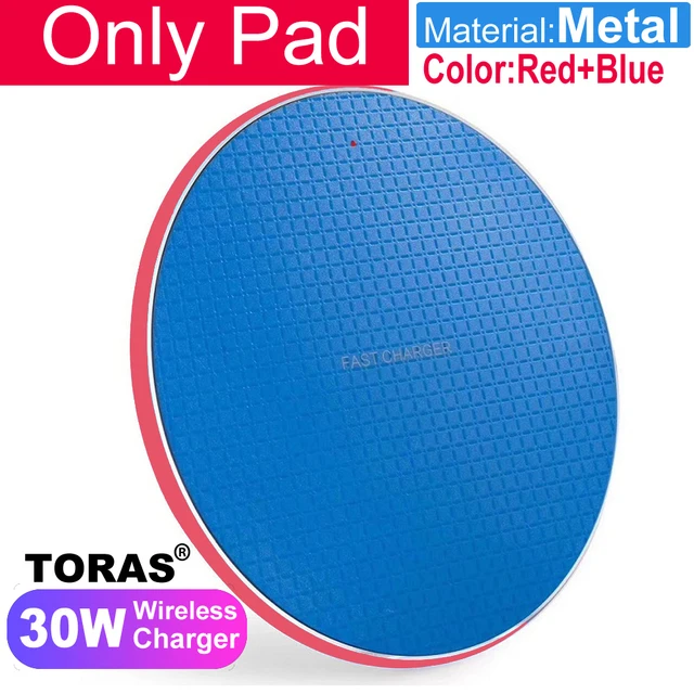 TORAS 30W Wireless Charger for iPhone 11 Xs Max X XR 8 Plus 30W Fast Charging Pad Ulefone Doogee Samsung Note 9 Note 8 S10 Plus 30W as the picture