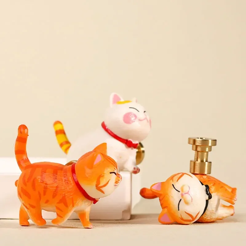 Cabinet Knobs Creative Cartoon Cat Shape Resin Furniture Brass Handles Room Drawer Handles Kitchen Cupboard Closet Drawer Pulls