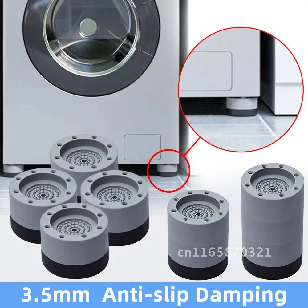Description Picture 2 of item4Pcs Anti Vibration Pads Washing Machine Rubber Feet Legs Mat Anti-vibration Pad Universal Noise-reducing Leg Base for Furniture