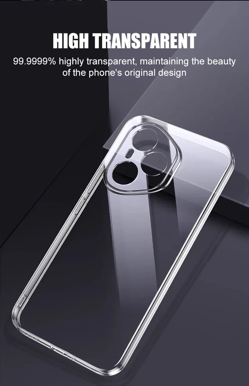 Military Grade Shockproof Ultra Thin Silicone Case - Clear Cover