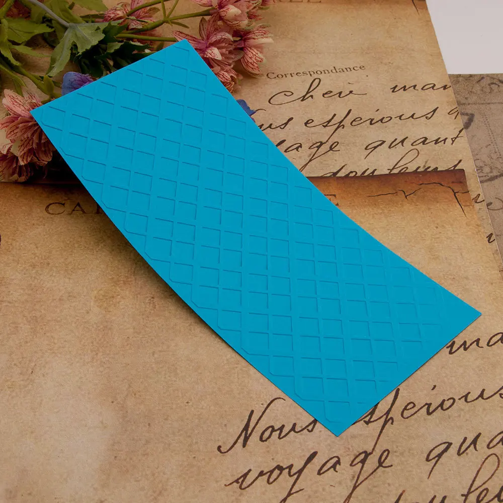 KSCRAFT Slimline Plaid Embossing Folders for DIY Scrapbooking Paper Craft/Card Making Decoration Supplies