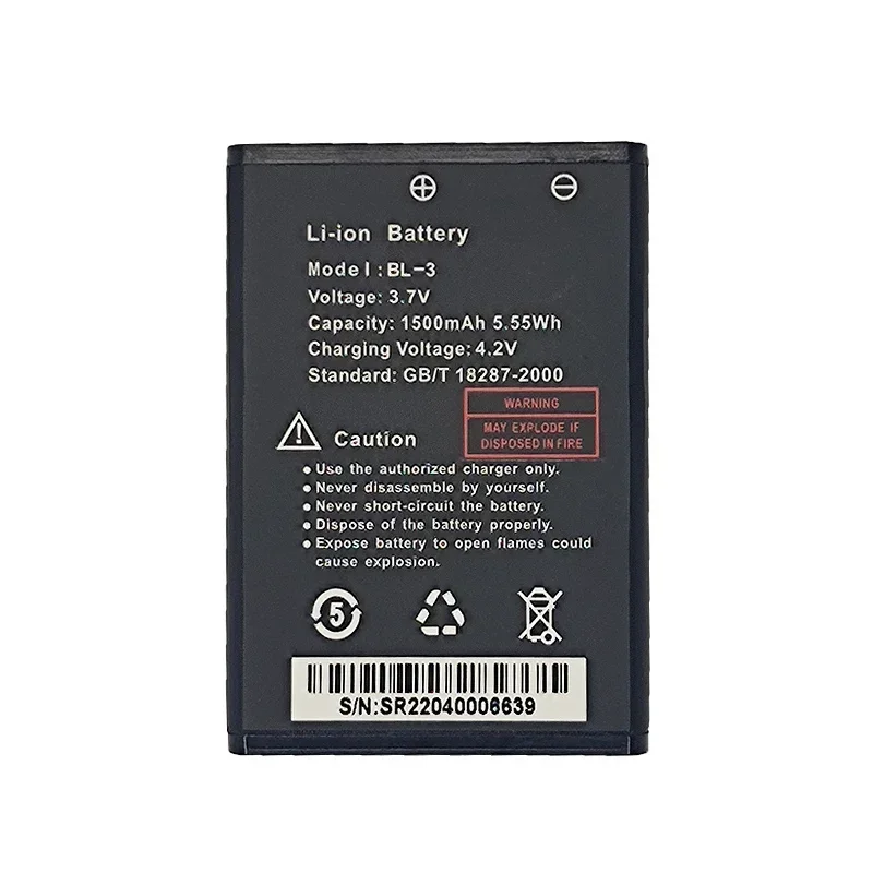 2pcs For Baofeng UV-3R Walkie Talkie Battery 1500mAh for BF-UV3R Two Way Radio Accessories UV 3R Radio Extra Battery Model BL-3 5