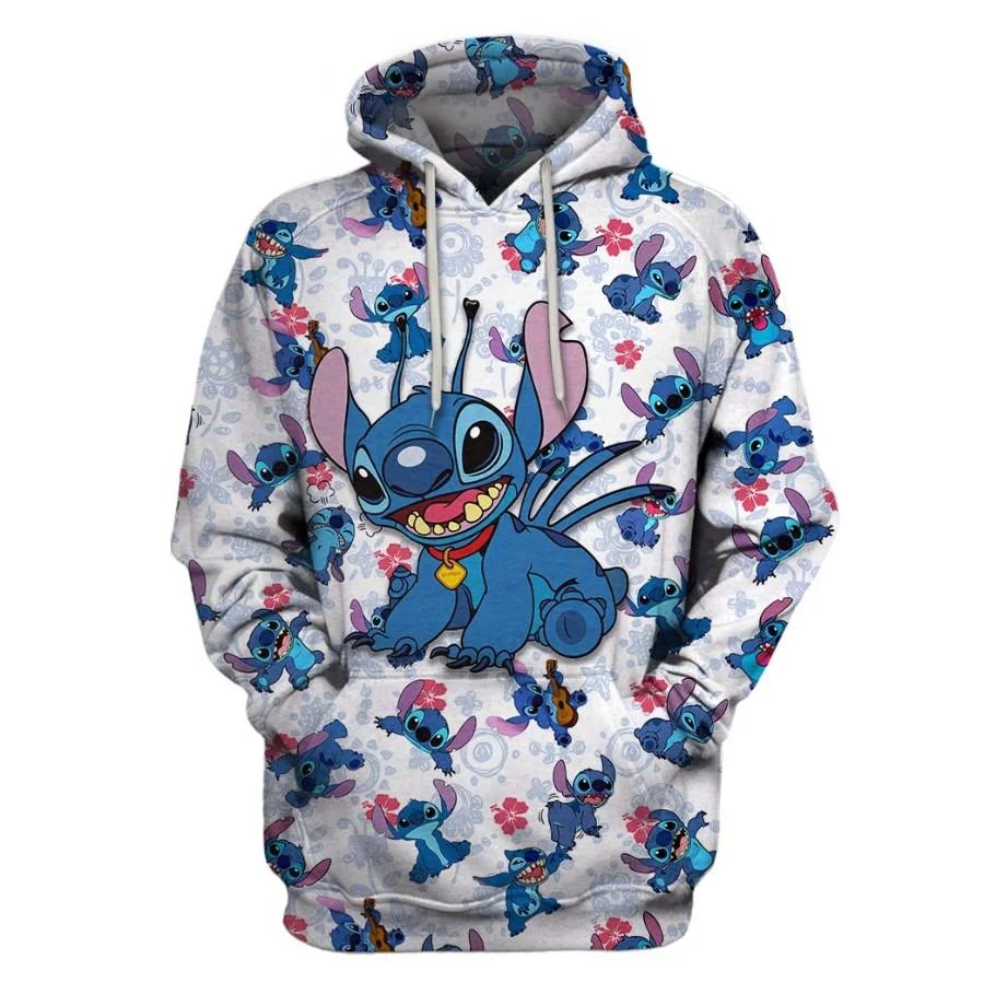 

Disney Fashion 3D Hoodie All Over Print Disney Gift Stitch Hoodie 2022 New Disney Thickened 3D Hoodie