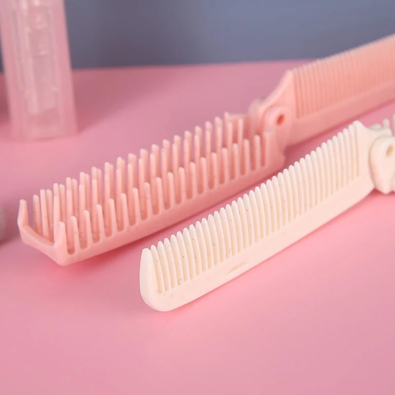 Portable Travel Hair Comb Brush Foldable Massage Anti Static Hairdressing Styling Tools 1Pc