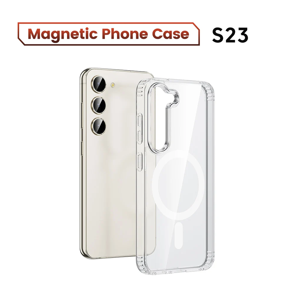 Toocki Magnetic Transparent TPU Phone Case - Soft Border Protective Cover