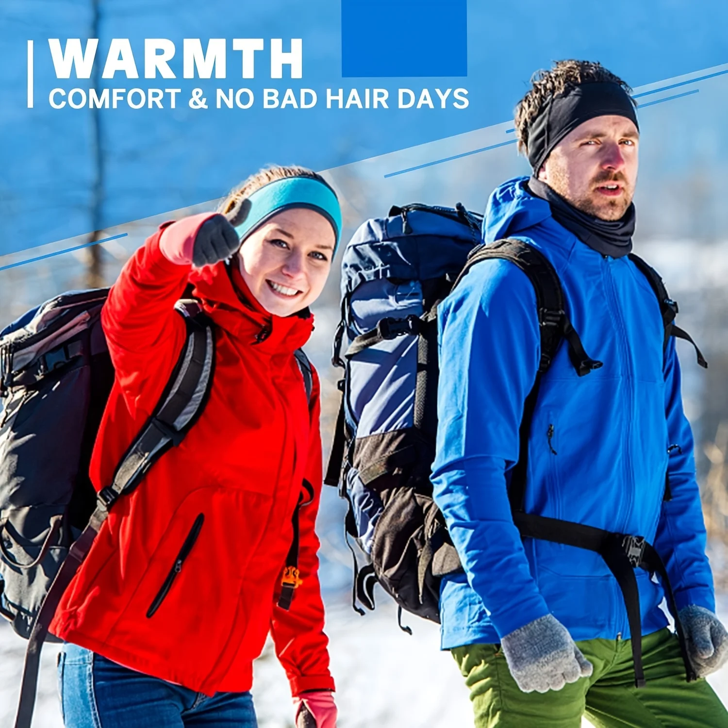 Warm Earmuffs Unisex Winter Headband Soft Windproof Ear Protection Thickened Warmth Sport Headband Running Cycling 1PCS