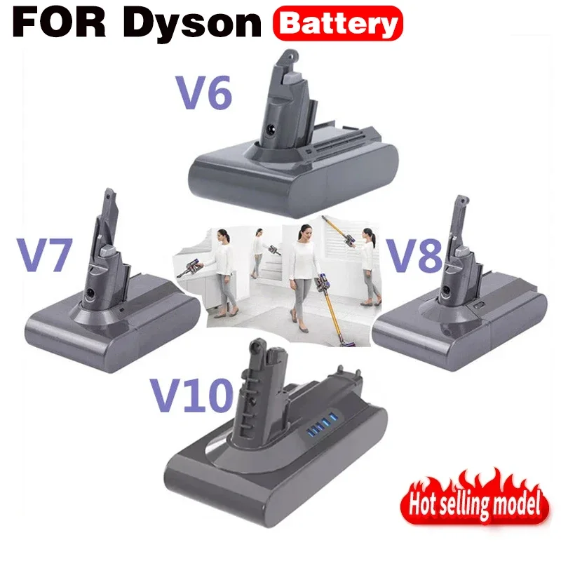 

21.6V Batterie for Dyson V6 V7 V8 Series SV12 DC62 SV11 sv10 Handheld Vacuum Cleaner battery Rechargeable Battery V8 Fluffy YH5