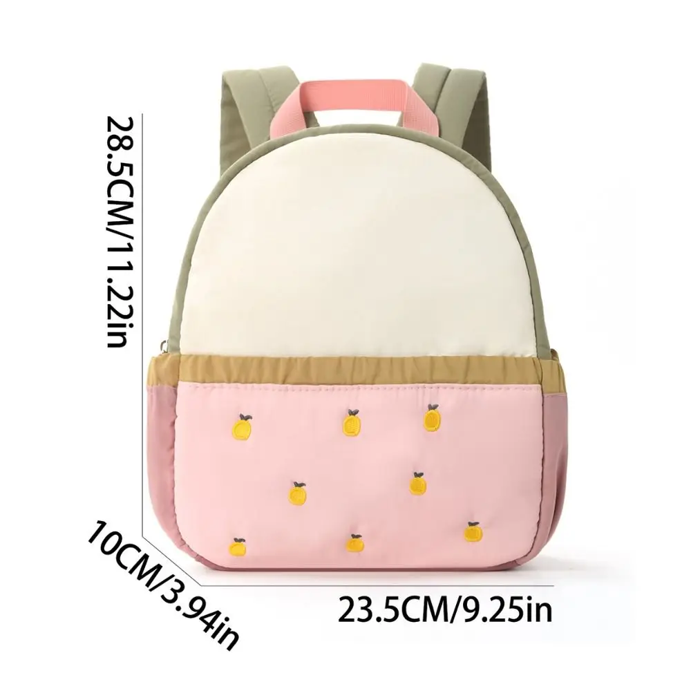 New Polyester Embroidery Shoulders Bag Large Capacity Multicolor School Bag Washable School Student Backpack Kids Children 6