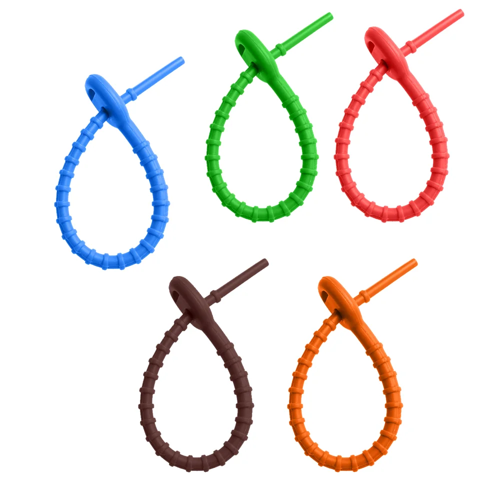 

10 Pcs Labels Rolled Straps Cable Organizer Headset Cord Winder Reusable Ties Electric Wire Zip Travel